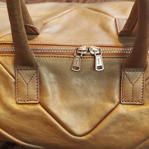 Yves Saint Laurent Easy Y Gold Bag - EUC - Picture 3 of 14